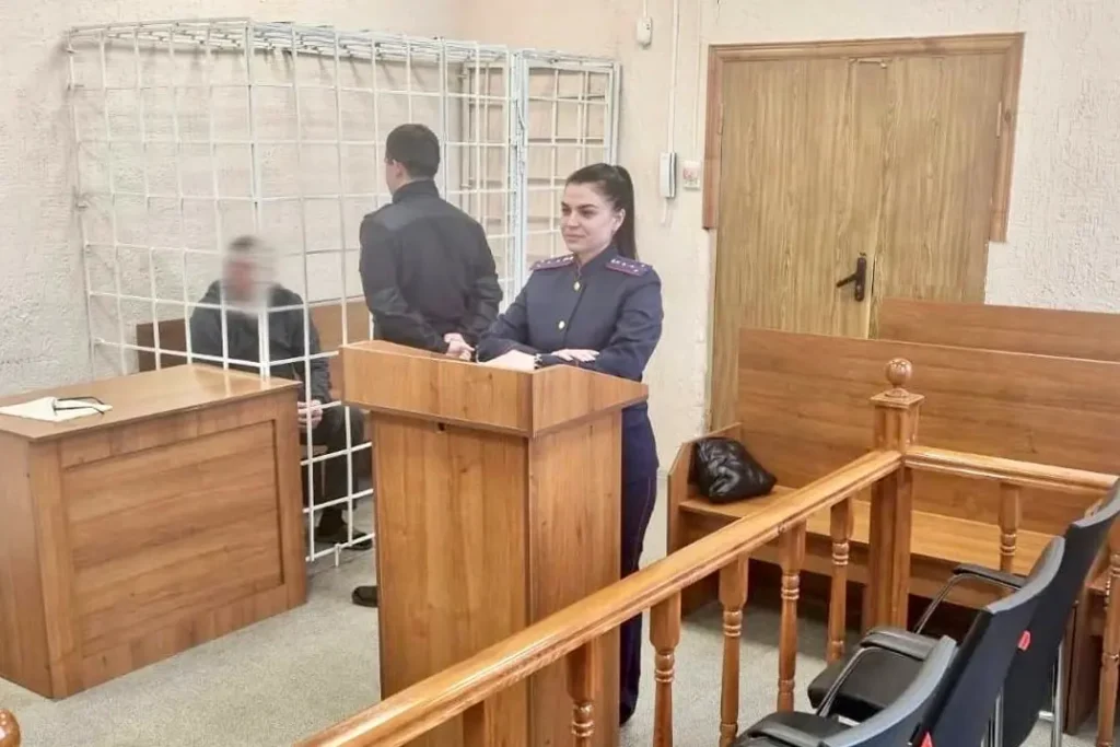 Суд над 36-летним Андреем Аляпкиным. Фото: опубликовано 1&nbsp;декабря 2023&nbsp;в&nbsp;Telegram-канале СУ&nbsp;СК&nbsp;РФ&nbsp;по&nbsp;Саратовской области.