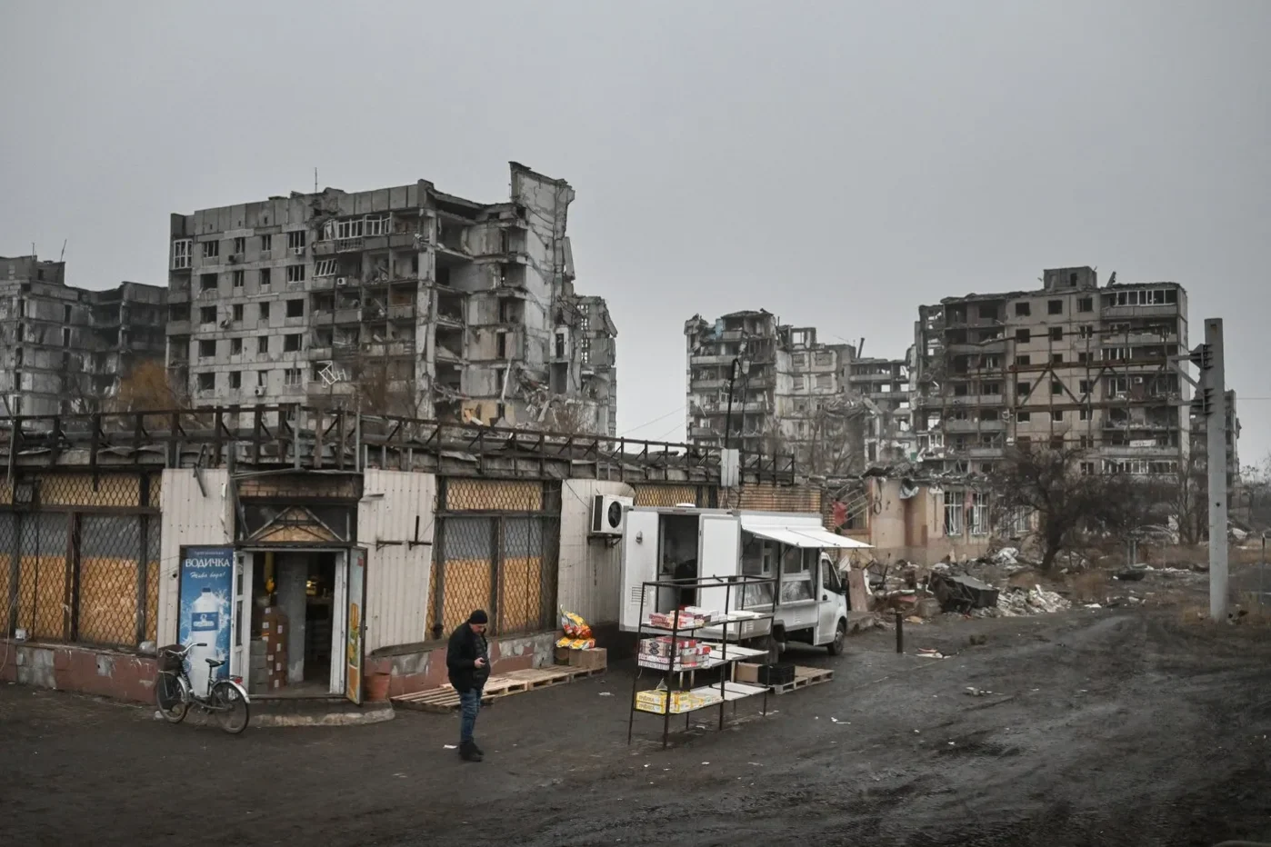 Оккупированная Авдеевка после городских боёв