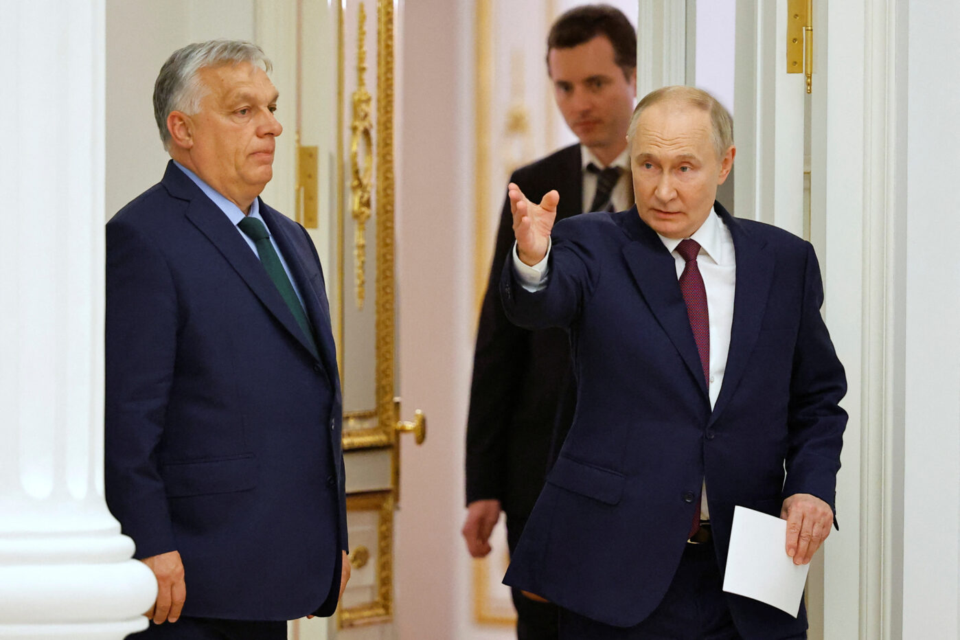 Премьер-министр Венгрии Виктор Орбан и Владимир Путин