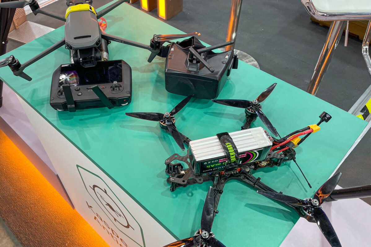 Kaspersky Antidron drones at&nbsp;the Army forum in&nbsp;Moscow